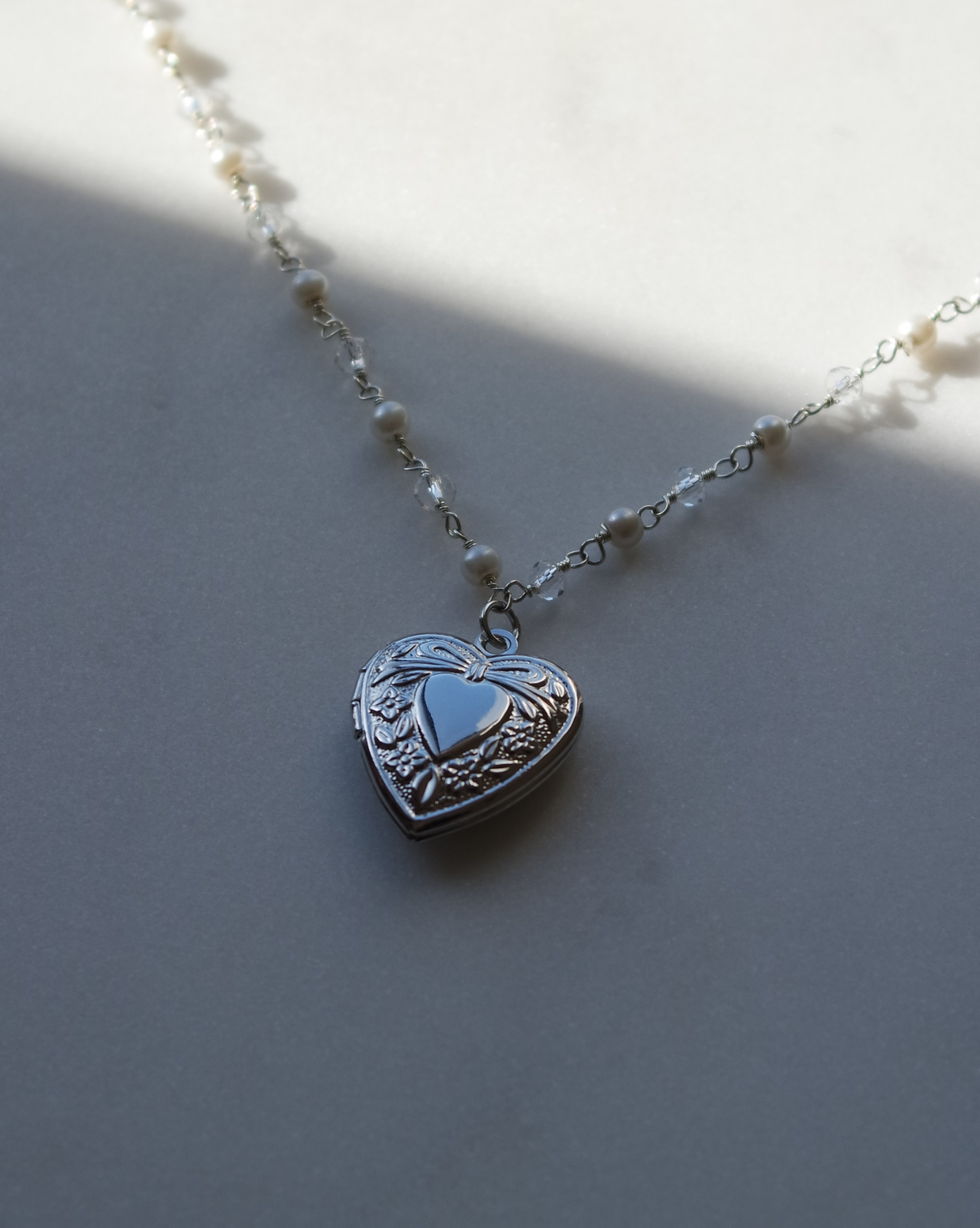 Silver Heart Locket