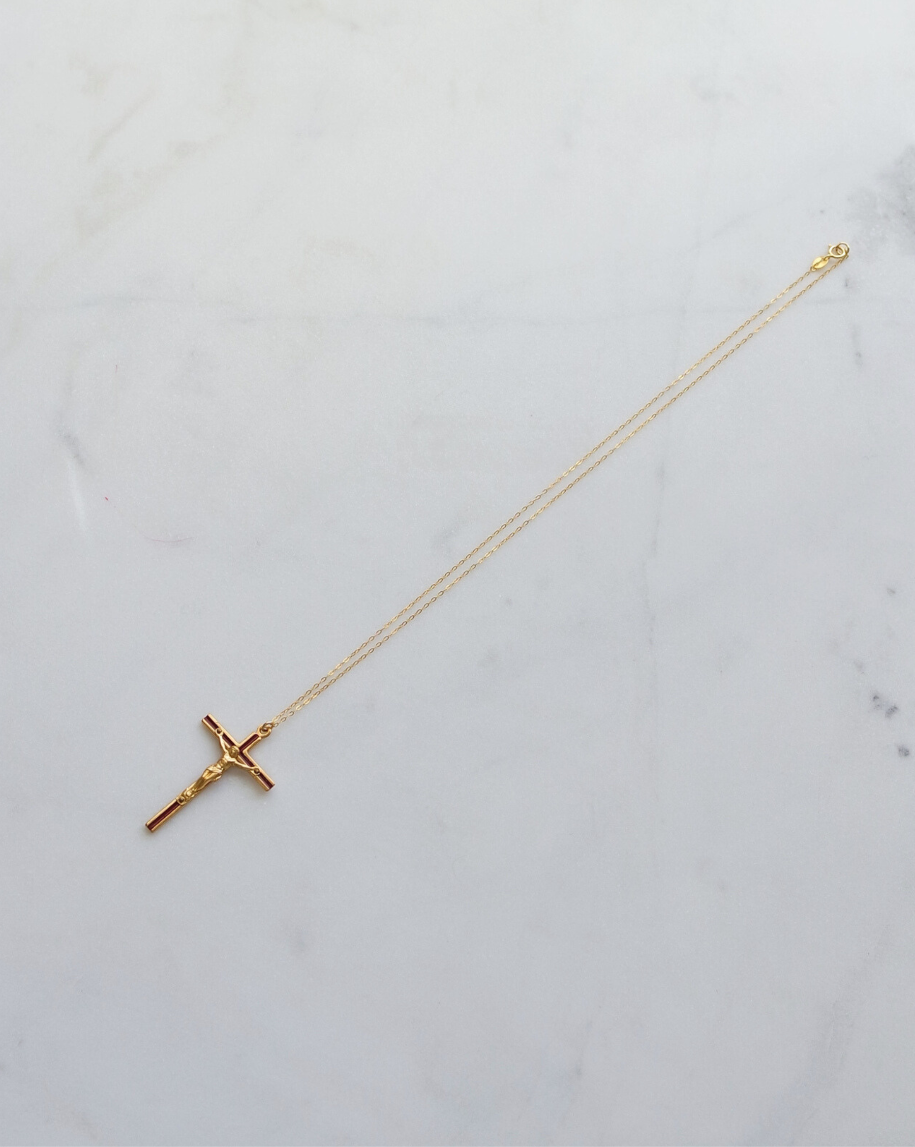 Burgundy Crucifix
