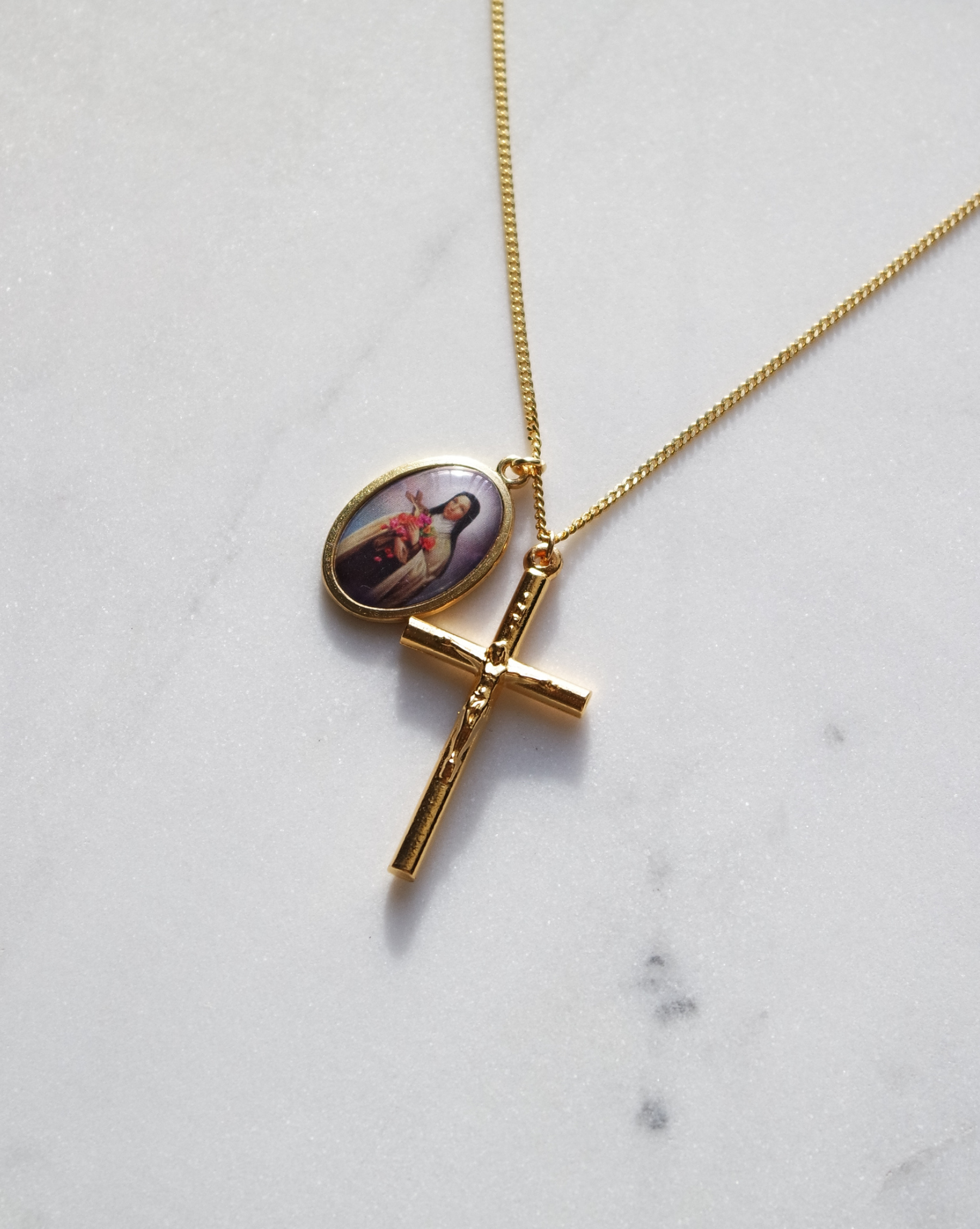 St. Therese and Crucifix