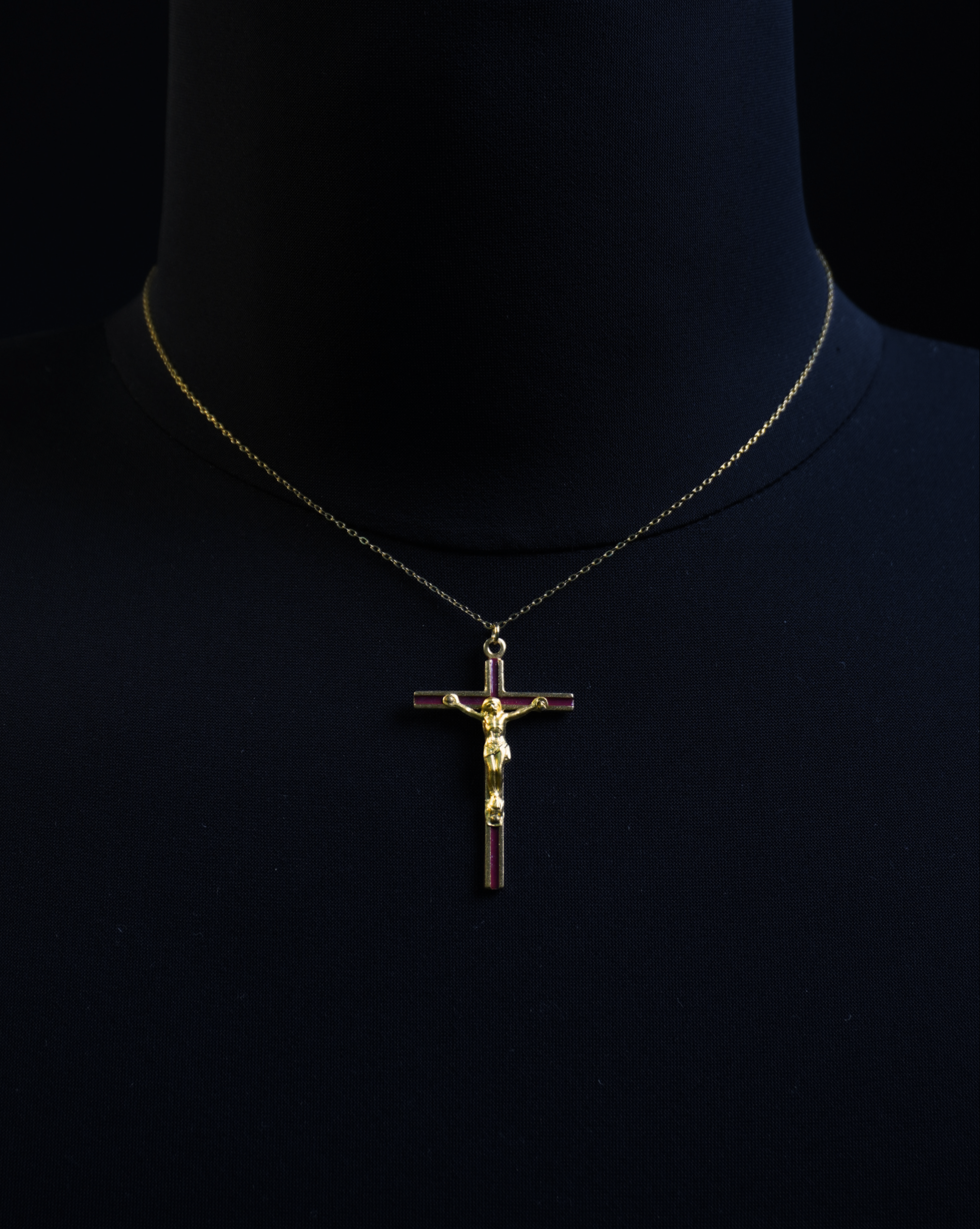 Burgundy Crucifix
