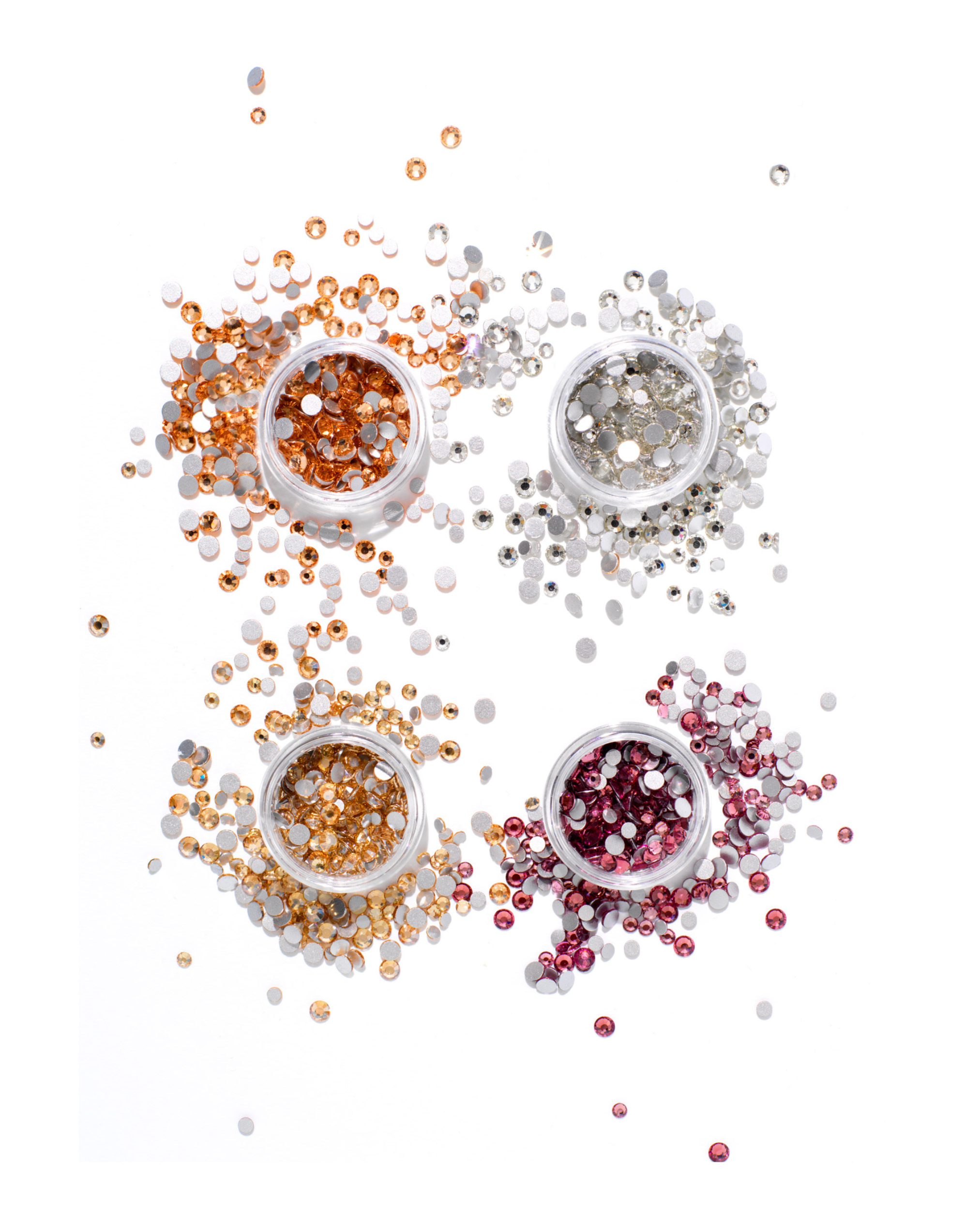 Crystal Glass Face Gems