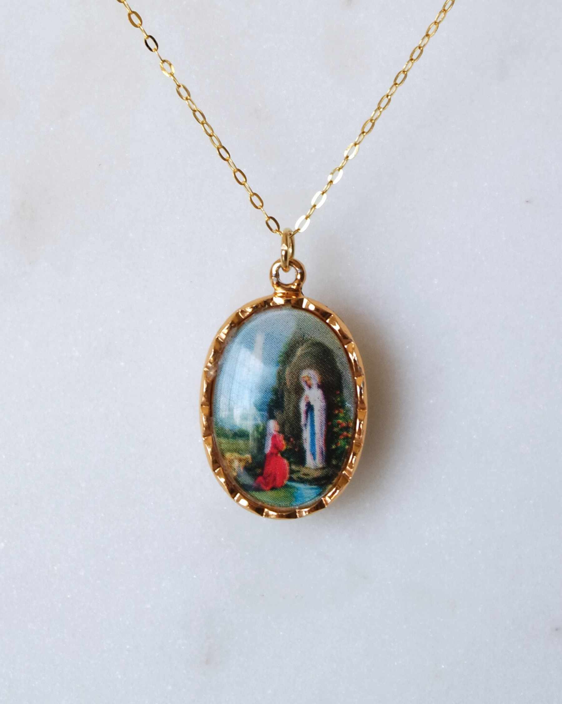 Lourdes Apparition Vintage