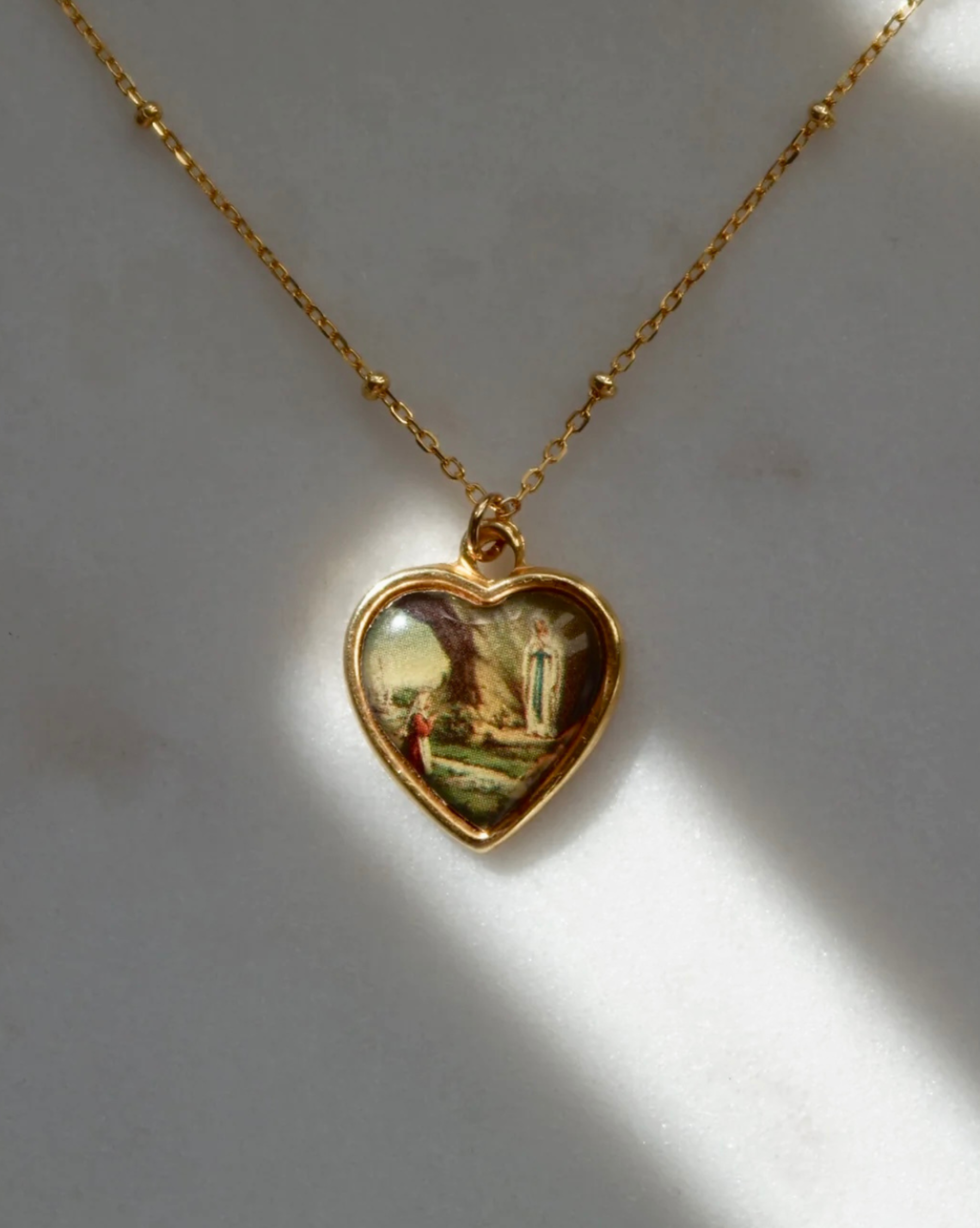 Lourdes Apparition Heart