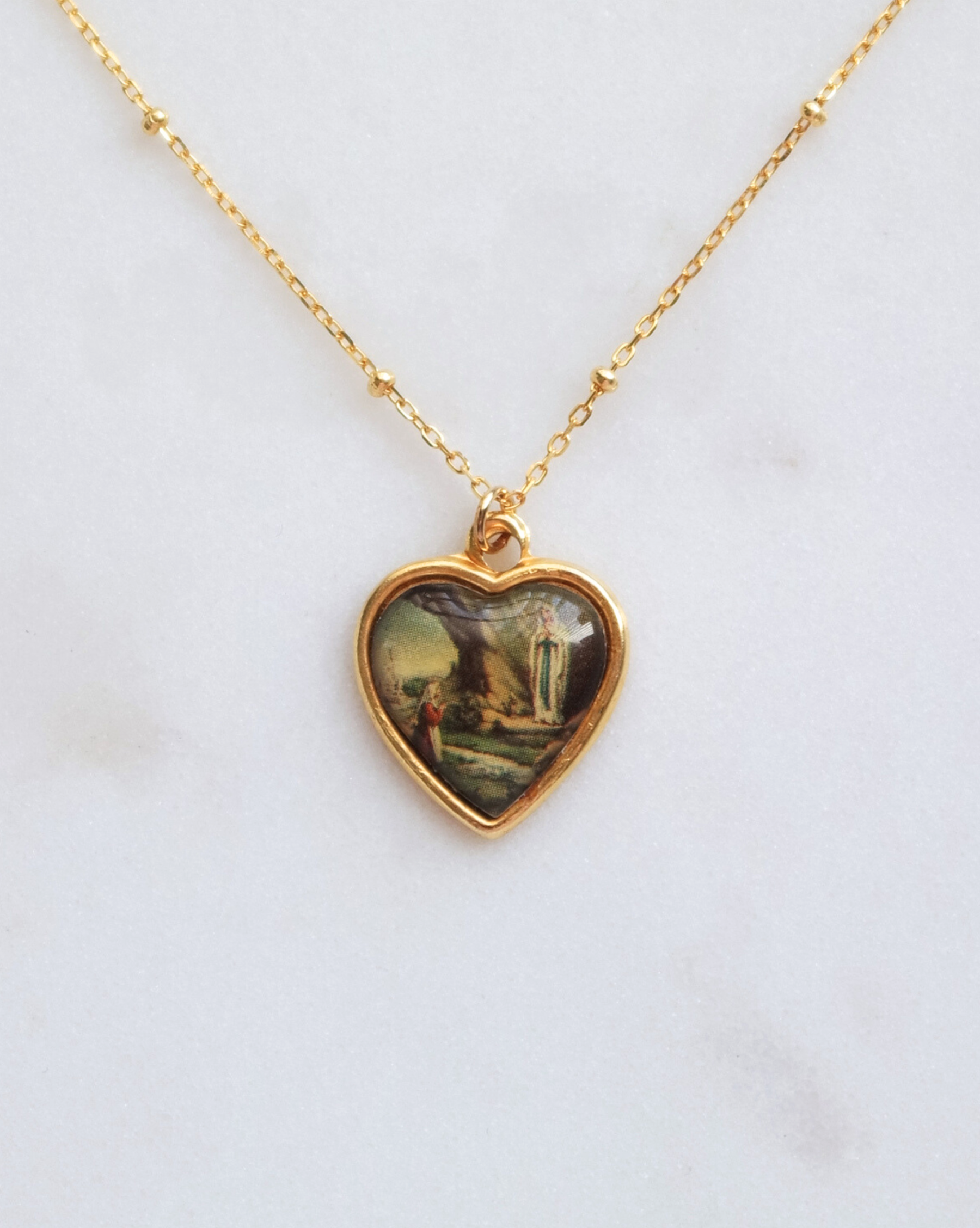Lourdes Apparition Heart