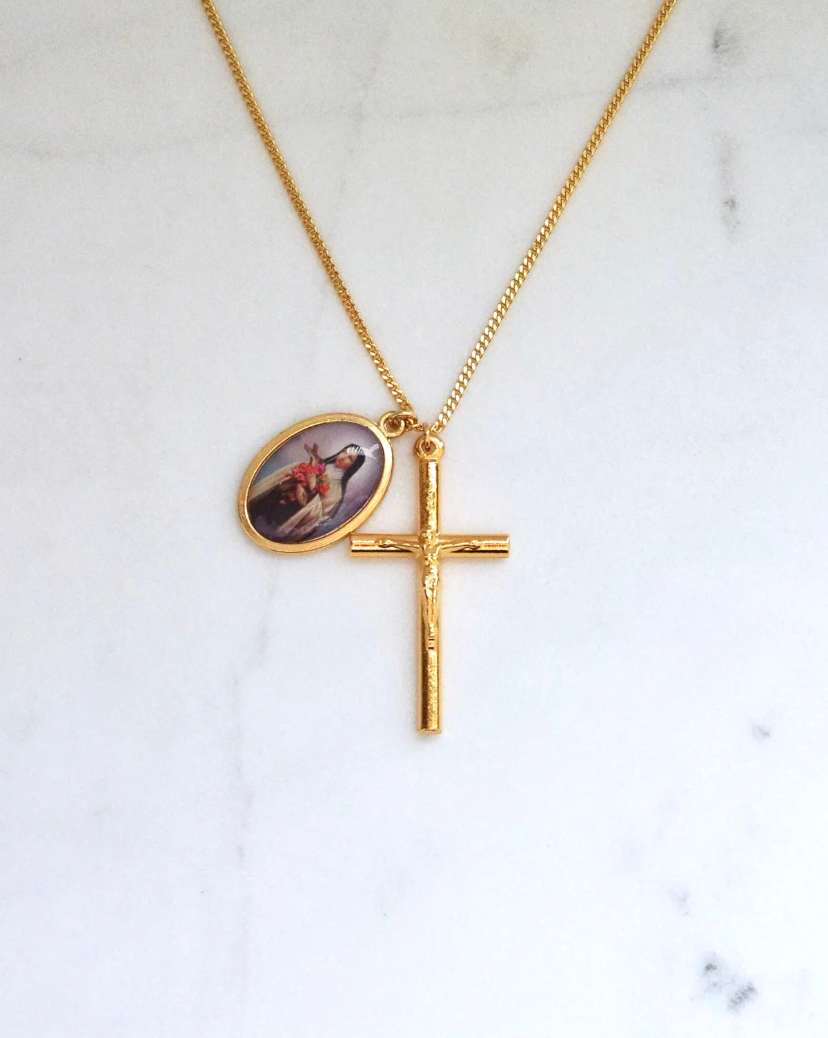 St. Therese and Crucifix