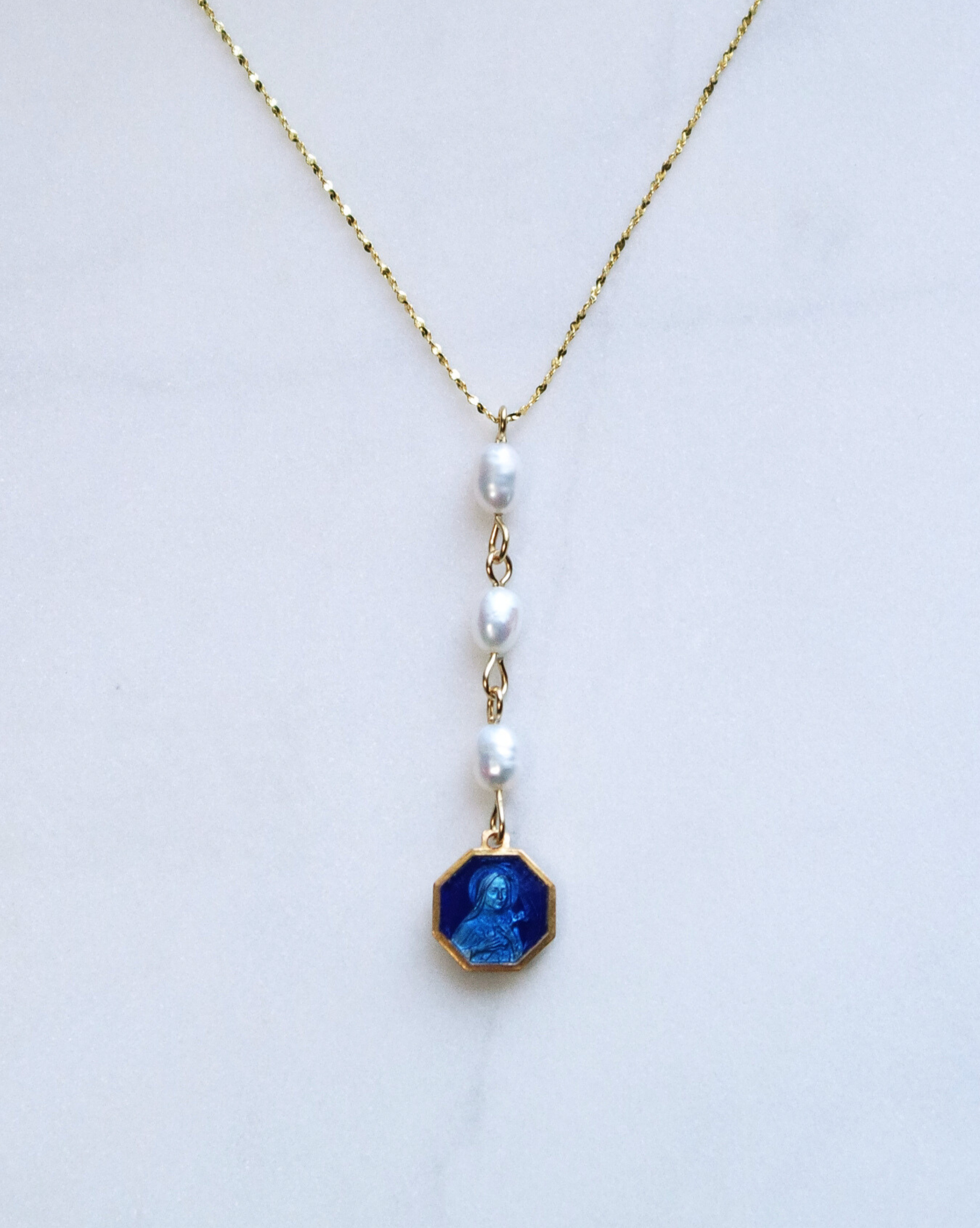 St. Therese Blue Vintage