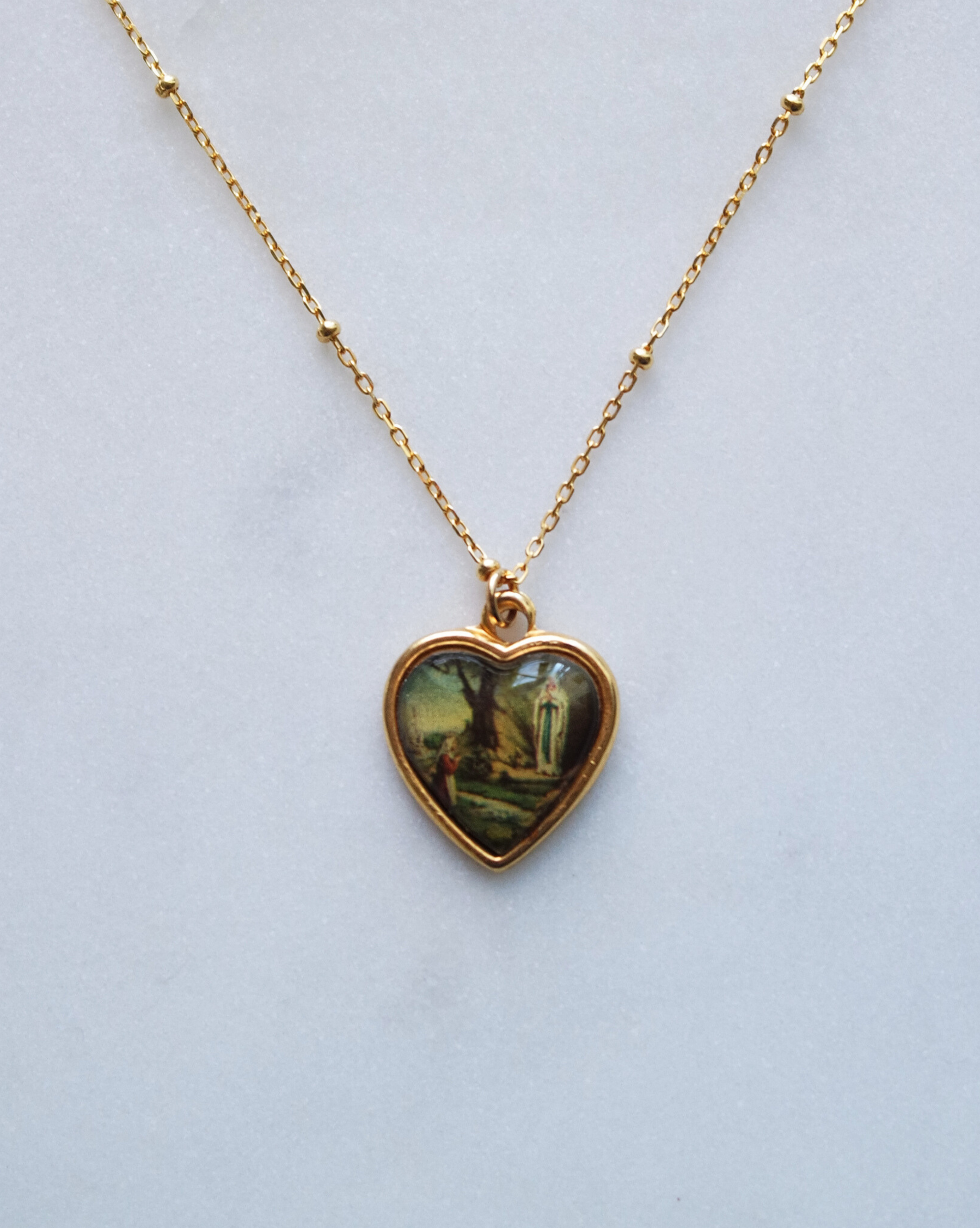 Lourdes Apparition Heart