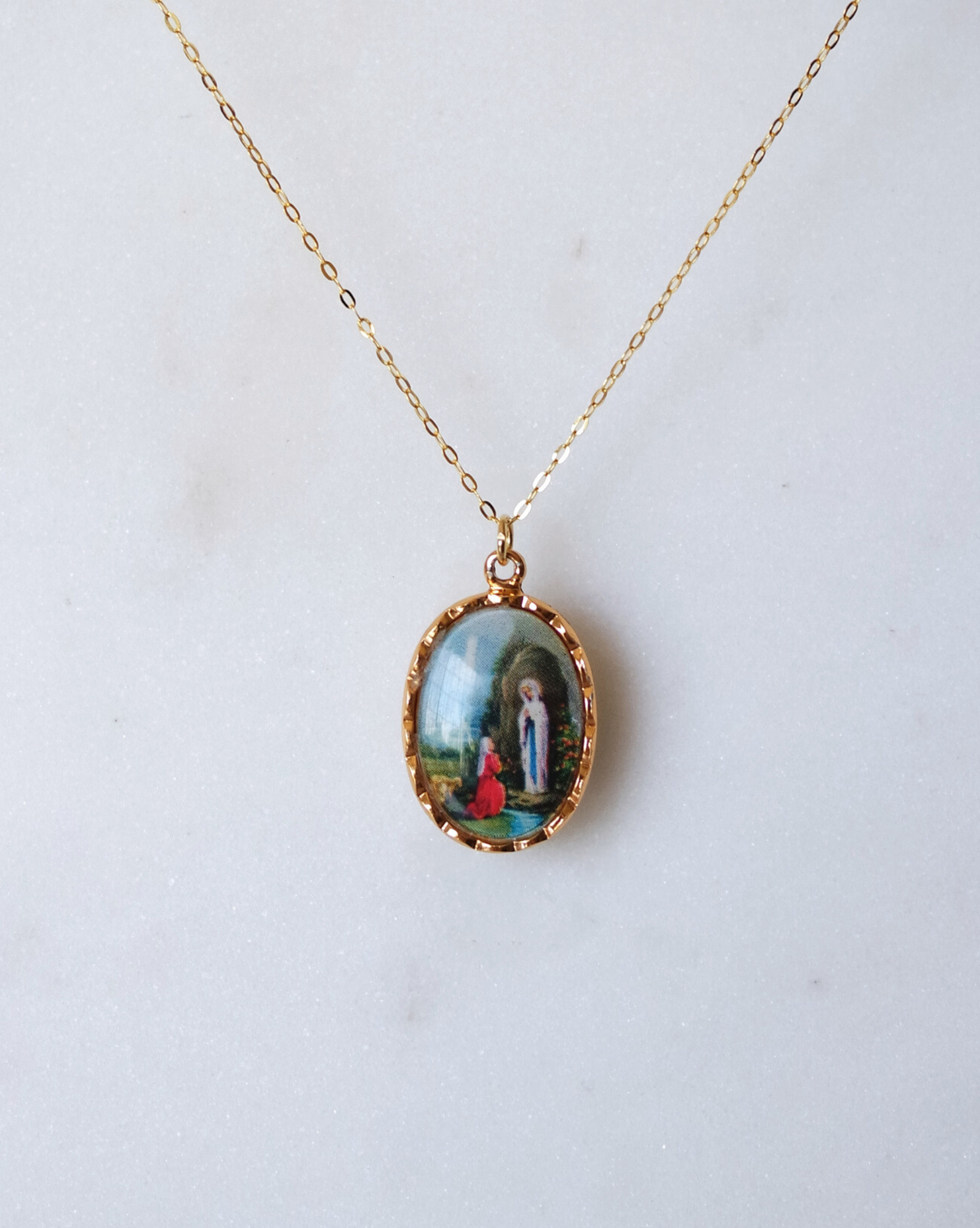Lourdes Apparition Vintage